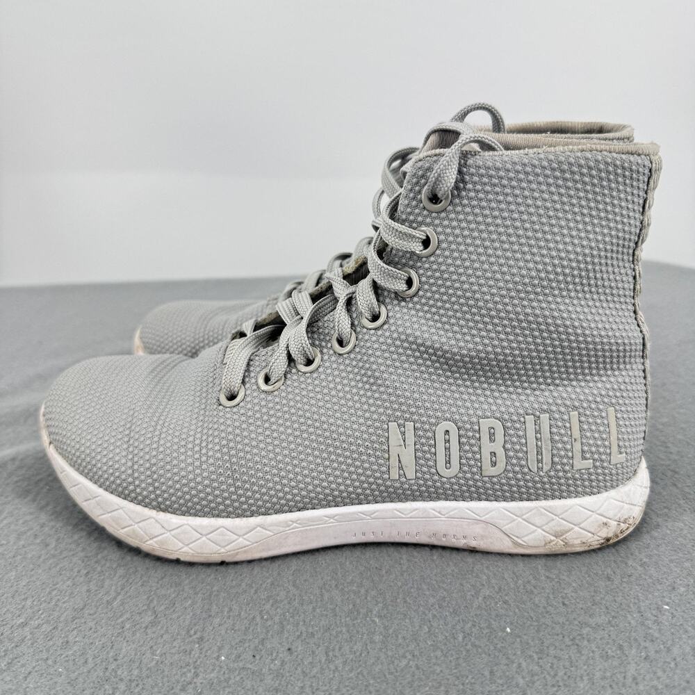 NOBULL High Top Trainer SuperFabric Gray Cross Training Shoes Womens 6